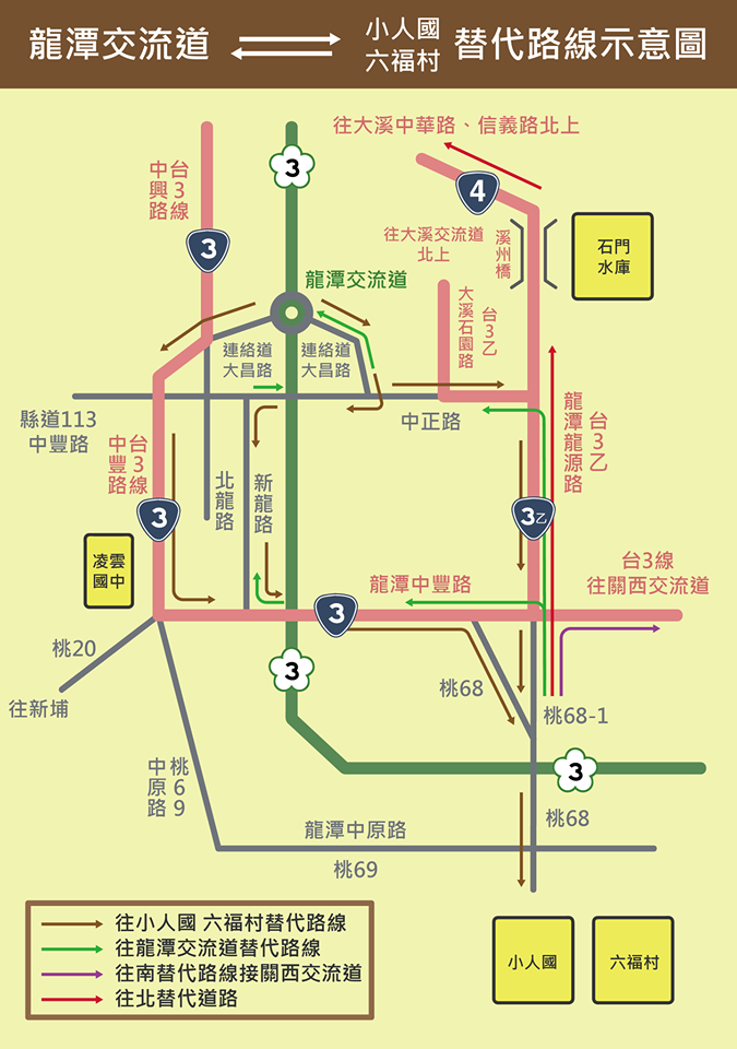 替代道路示意圖