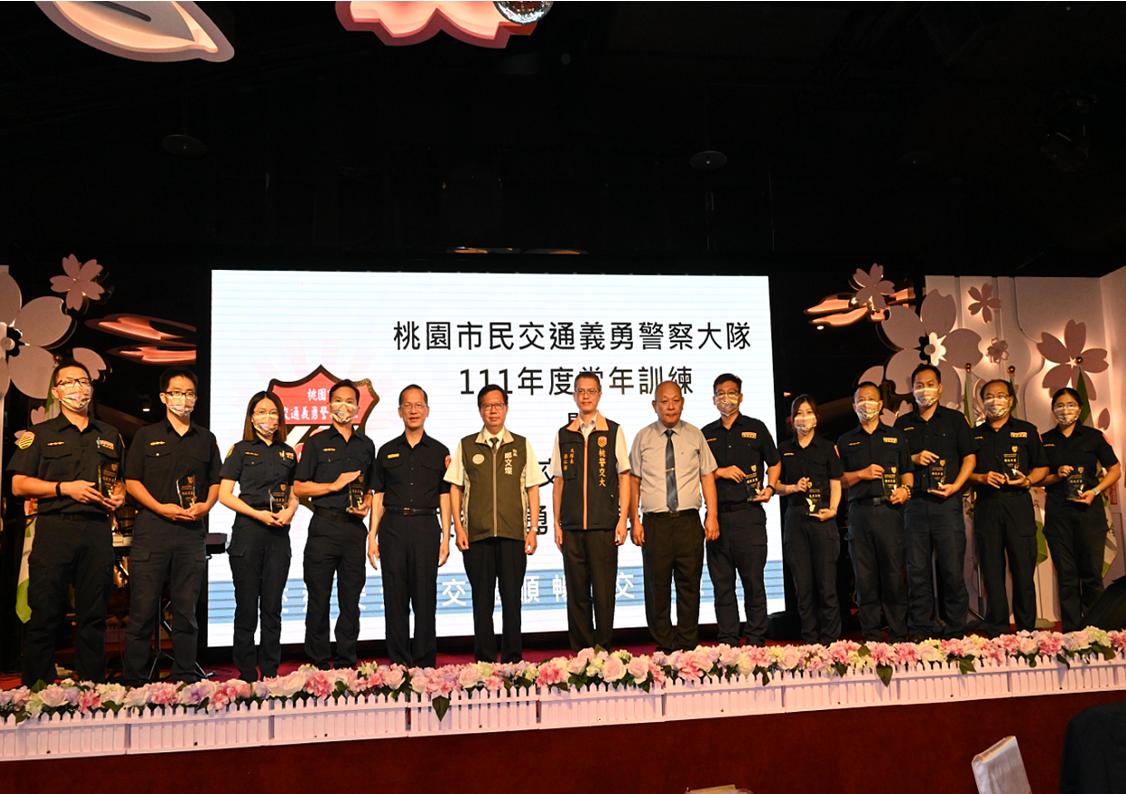 桃園交通有您真好  市長蒞臨慰勉績優交警義交
